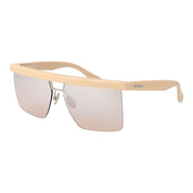 Max Mara Beige Plastic Rectangle Sunglasses