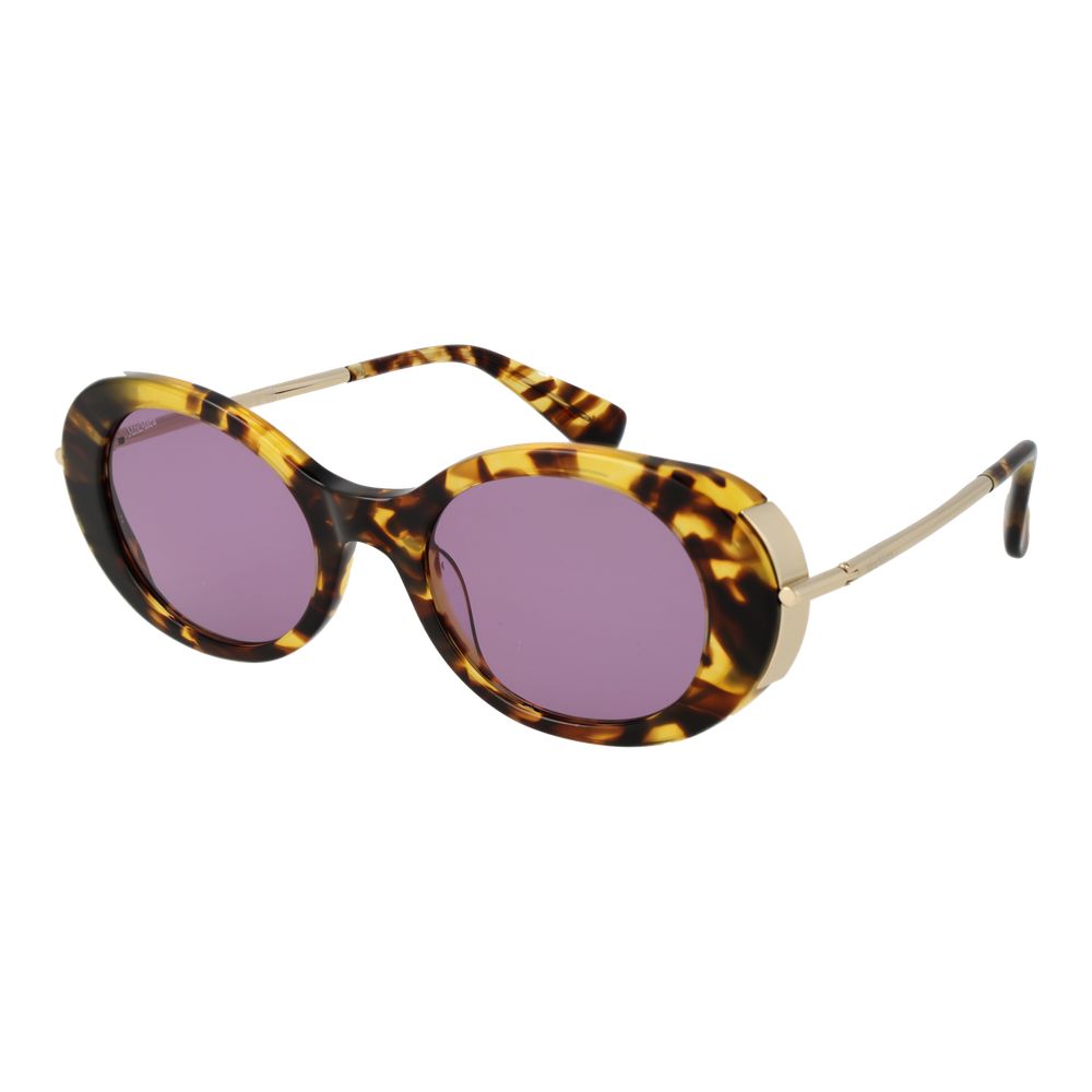 Max Mara Multicolor Acetate Oval Sunglasses