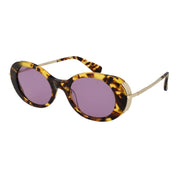Max Mara Multicolor Acetate Oval Sunglasses
