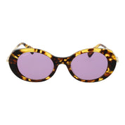 Max Mara Multicolor Acetate Oval Sunglasses