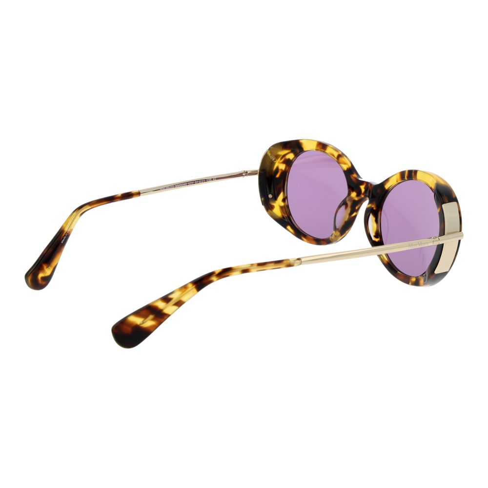 Max Mara Multicolor Acetate Oval Sunglasses