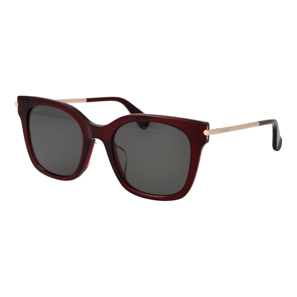 Max Mara Burgundy Acetate Butterfly Sunglasses