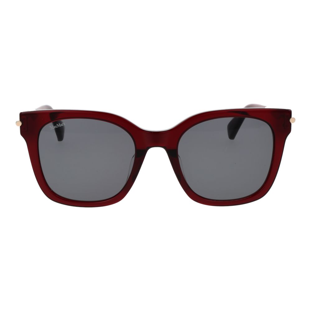 Max Mara Burgundy Acetate Butterfly Sunglasses