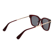 Max Mara Burgundy Acetate Butterfly Sunglasses