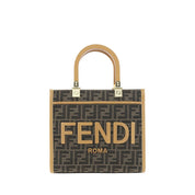 Fendi Brown Polyester Blend Shoulder Bag