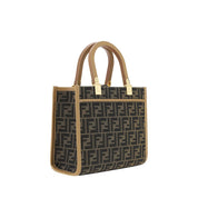Fendi Brown Polyester Blend Shoulder Bag