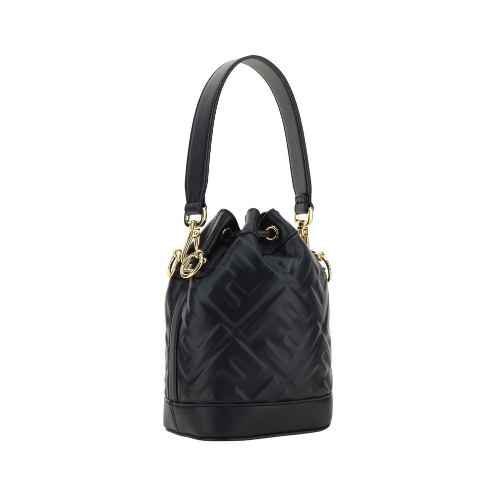 Fendi Black Polyamide Mon Tresor Bucket Bag