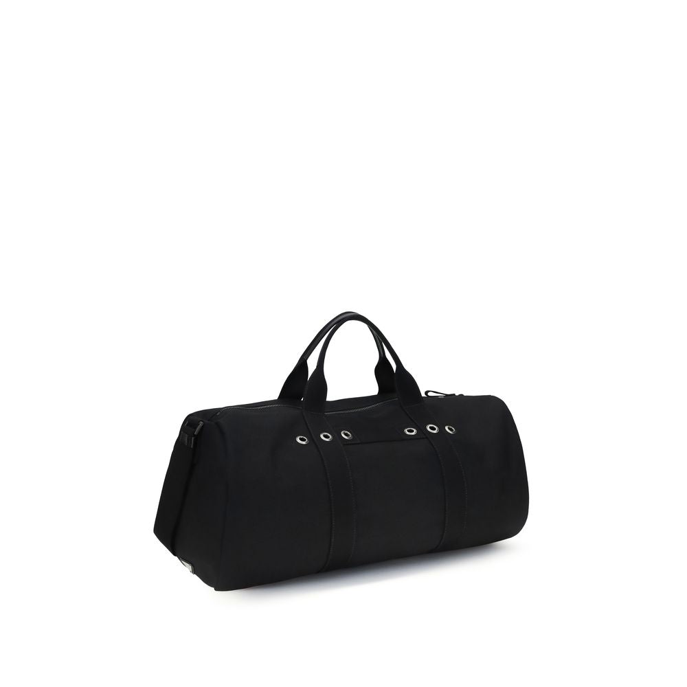 Prada Black Canvas Travel Bag