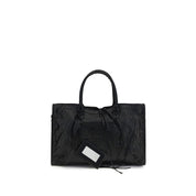 Balenciaga svart axelväska Le City Large i lammskinn