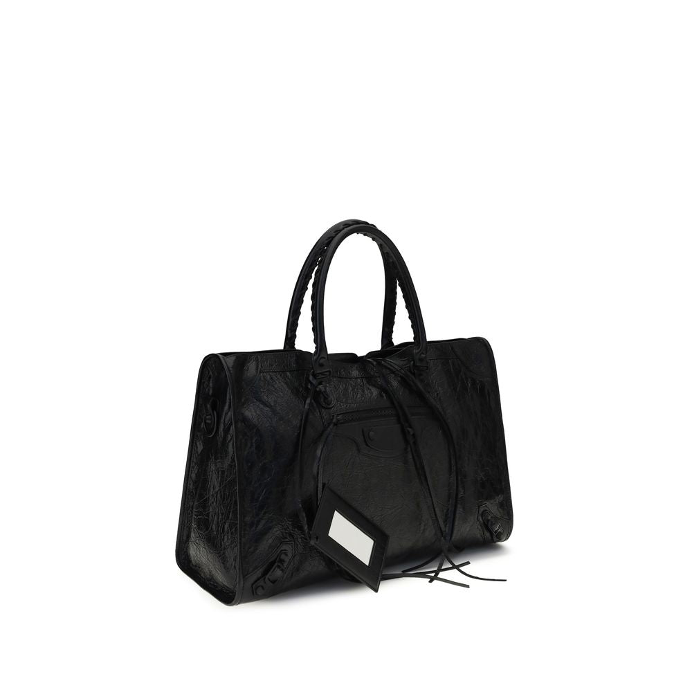 Balenciaga Black Lambskin Shoulder Bag