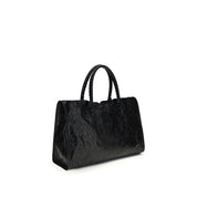 Balenciaga svart axelväska Le City Large i lammskinn