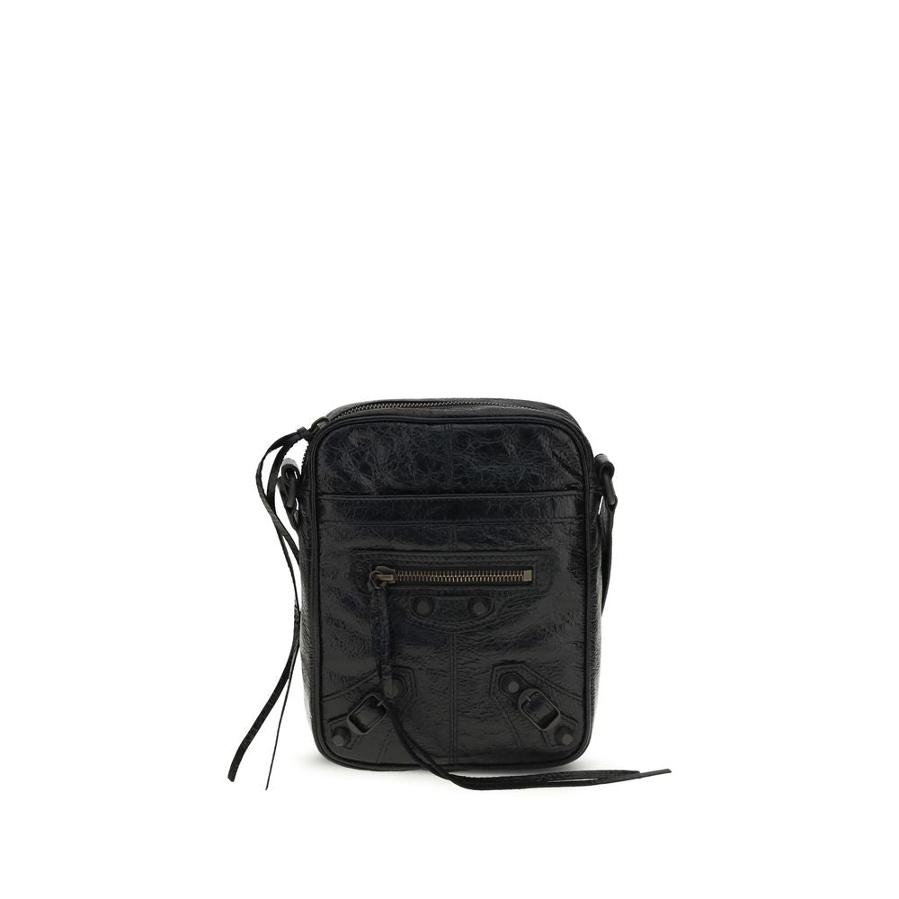 Balenciaga Black Lambskin Shoulder Bag