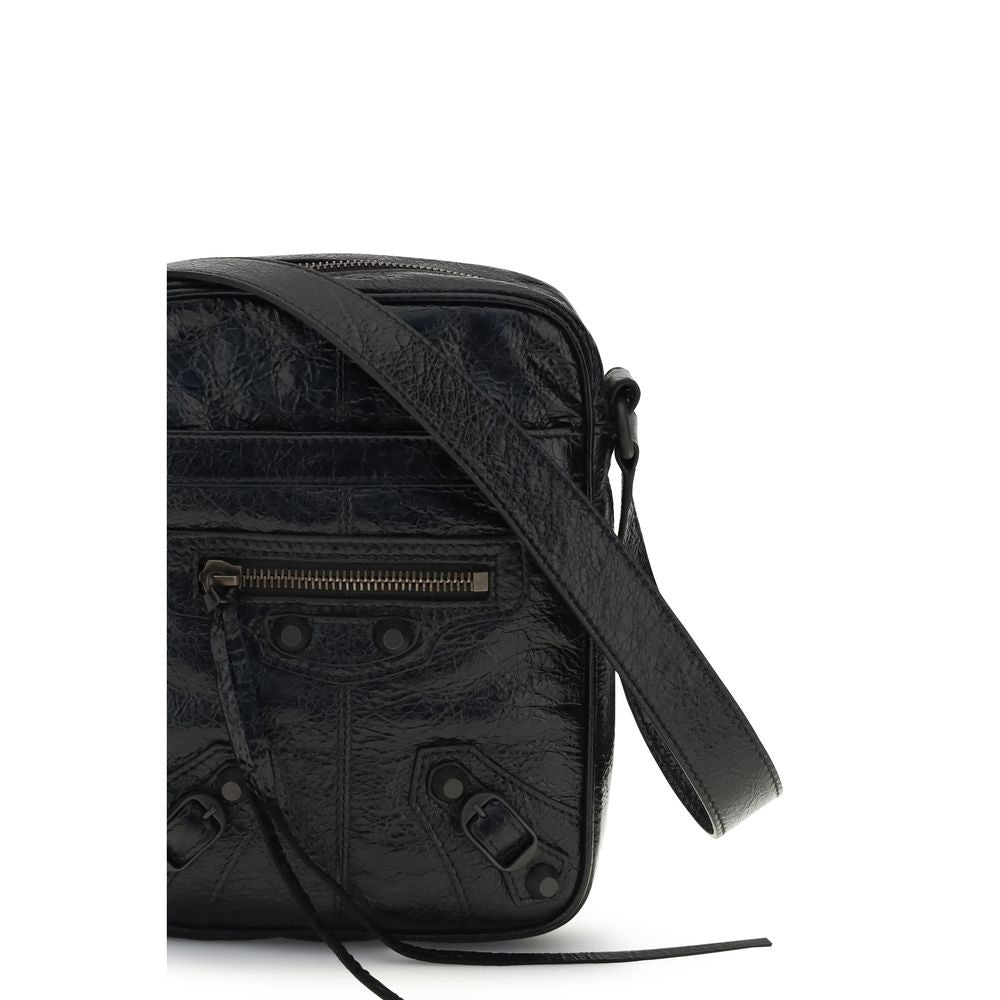 Balenciaga Black Lambskin Shoulder Bag