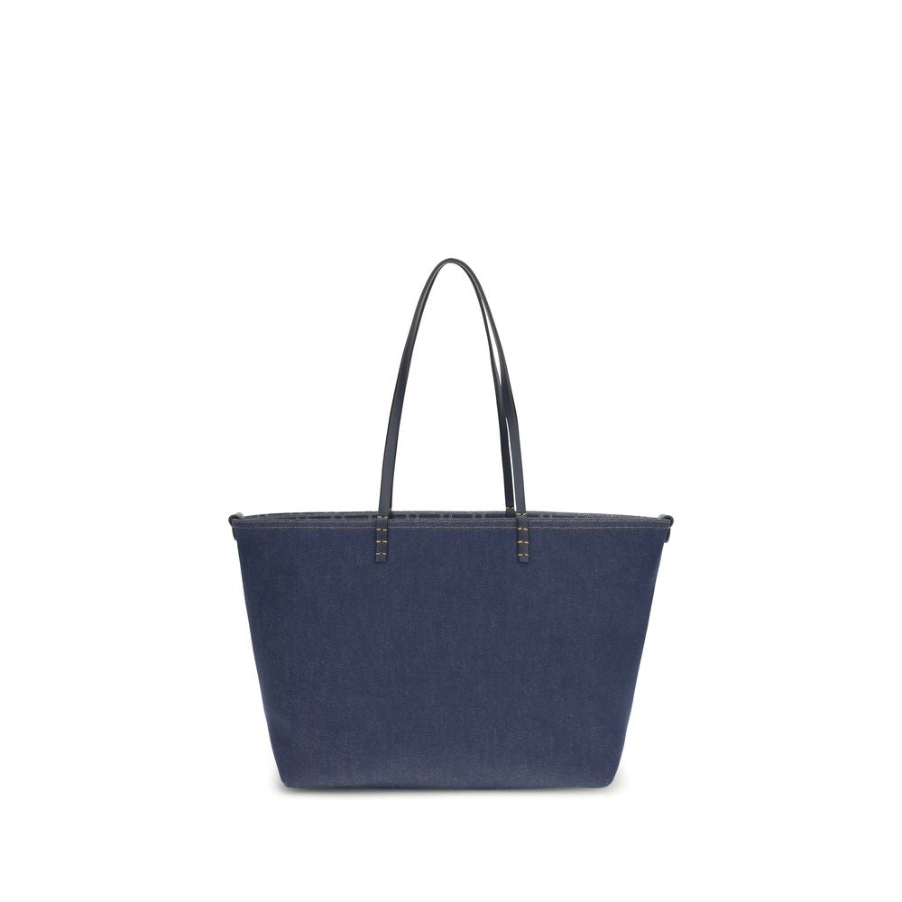 Fendi Blue Denim Shoulder Bag