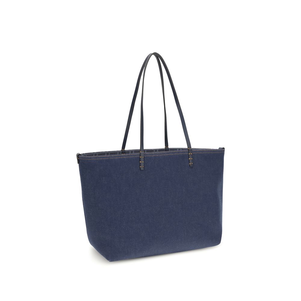 Fendi Blue Denim Shoulder Bag