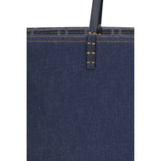 Fendi Blue Denim Shoulder Bag
