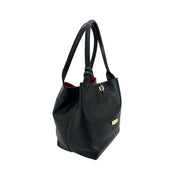 Baldinini Trend Black Cow Leather Shoulder Bag