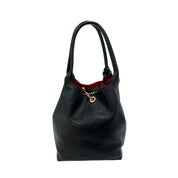 Baldinini Trend Black Cow Leather Shoulder Bag