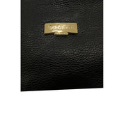 Baldinini Trend Black Cow Leather Shoulder Bag