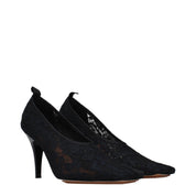 Stella McCartney Black Fabric High Heel Pumps