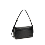 PINKO Black Calf Leather Shoulder Bag