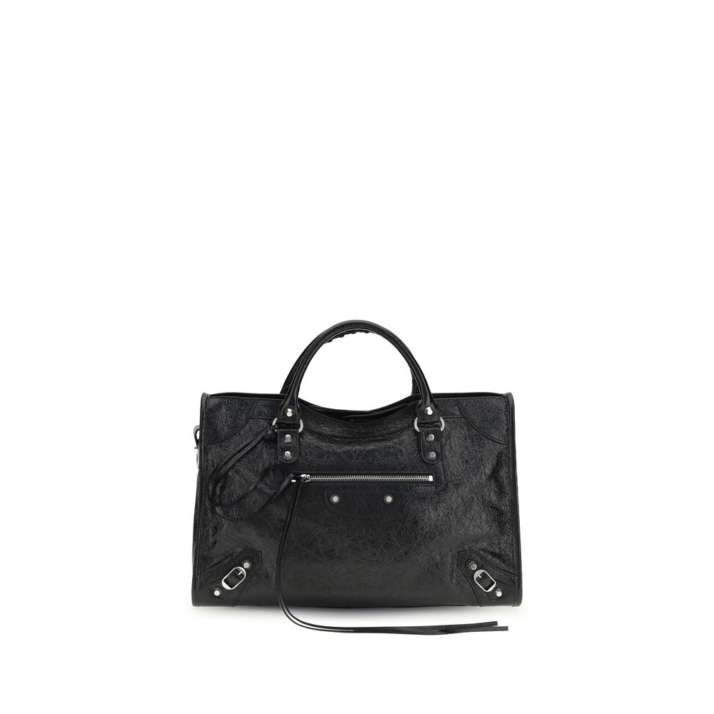 Balenciaga Black Arena Lambskin Shoulder Bag