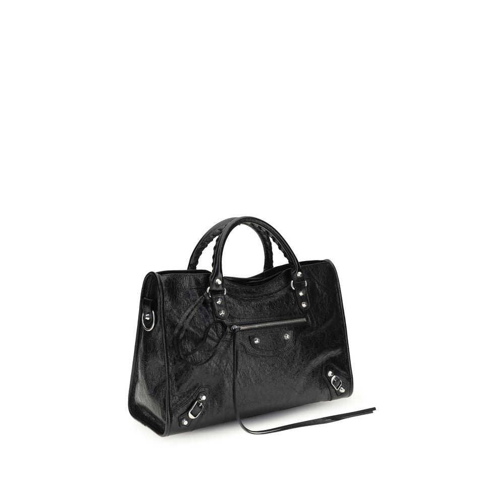 Balenciaga Black Arena Lambskin Shoulder Bag