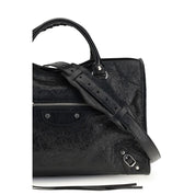 Balenciaga Black Arena Lambskin Shoulder Bag