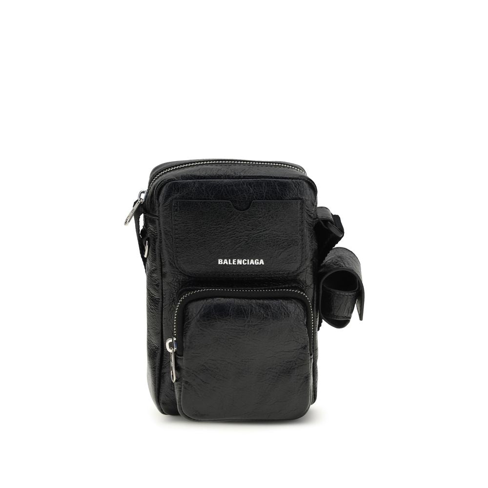 Balenciaga Black Lambskin Shoulder Bag