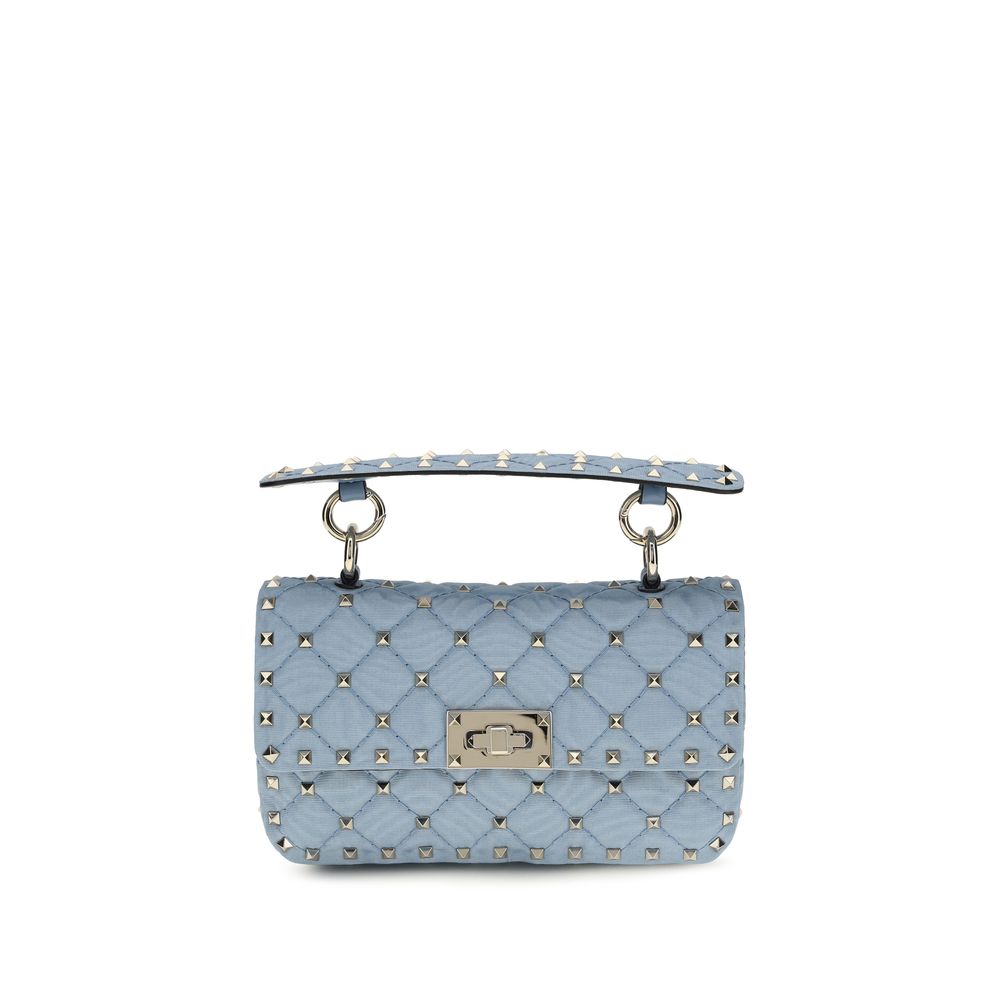Valentino Garavani Blue Lamb Nappa Leather Shoulder Bag