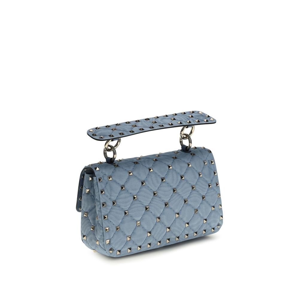 Valentino Garavani Blue Lamb Nappa Leather Shoulder Bag