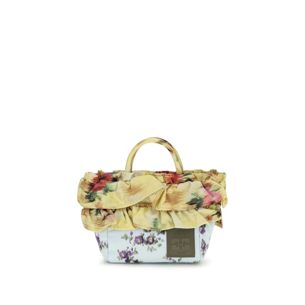 Ganni Multicolor Lurex Mini Ruffle Handbag