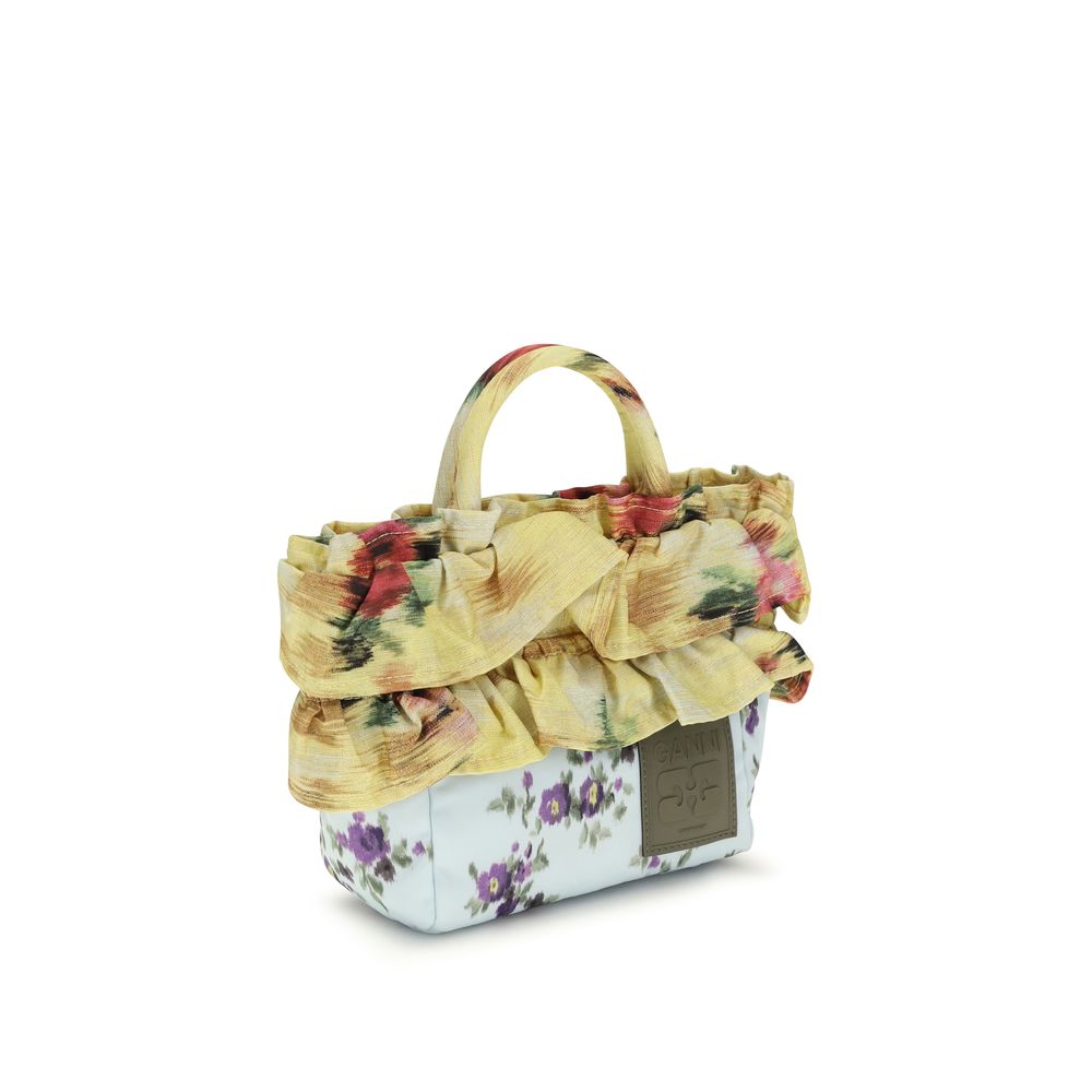 Ganni Multicolor Lurex Mini Ruffle Handbag