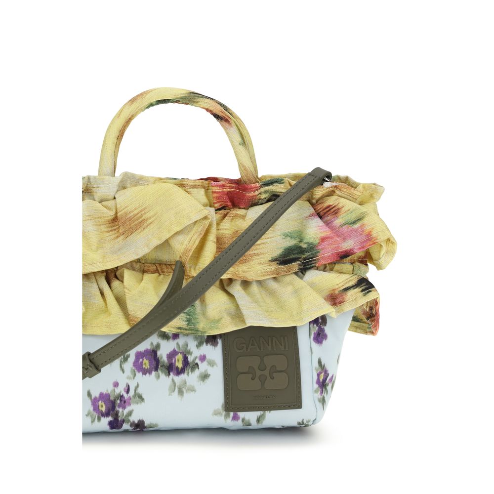 Ganni Multicolor Lurex Mini Ruffle Handbag