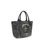 Ganni Gray Cotton Shoulder Bag