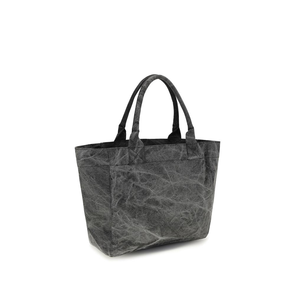 Ganni Gray Cotton Shoulder Bag
