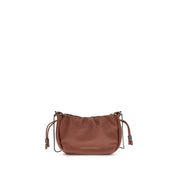 Brunello Cucinelli Brown Calf Leather Shoulder Bag