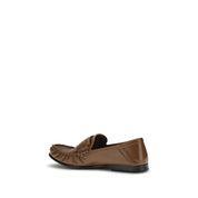 Marni Brown Lamb Leather Slip-On Loafers