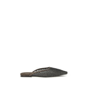 Brunello Cucinelli Brown Calf Leather Ballet Flats