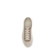 Brunello Cucinelli Beige Leather Low Top Sneakers