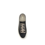 Brunello Cucinelli Black Calf Leather Low Top Sneakers