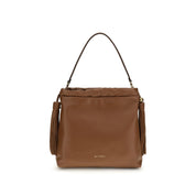 Etro Brown Lamb Leather Shoulder Bag