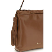 Etro Brown Lamb Leather Shoulder Bag