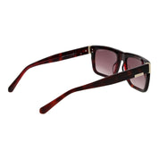 Guess Brown Acetate Rectangle Sunglasses