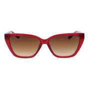 Guess Red Plastic Cat Eye Sunglasses