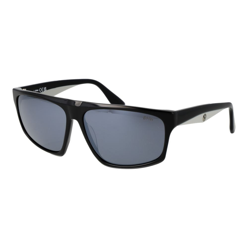 BMW Black Plastic Square Sunglasses