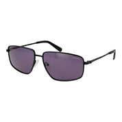 Guess Black Metal Sunglasses with Purple Lenses