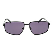 Guess Black Metal Sunglasses with Purple Lenses