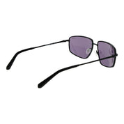 Guess Black Metal Sunglasses with Purple Lenses