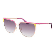 Guess Rose Gold Metal Butterfly Sunglasses